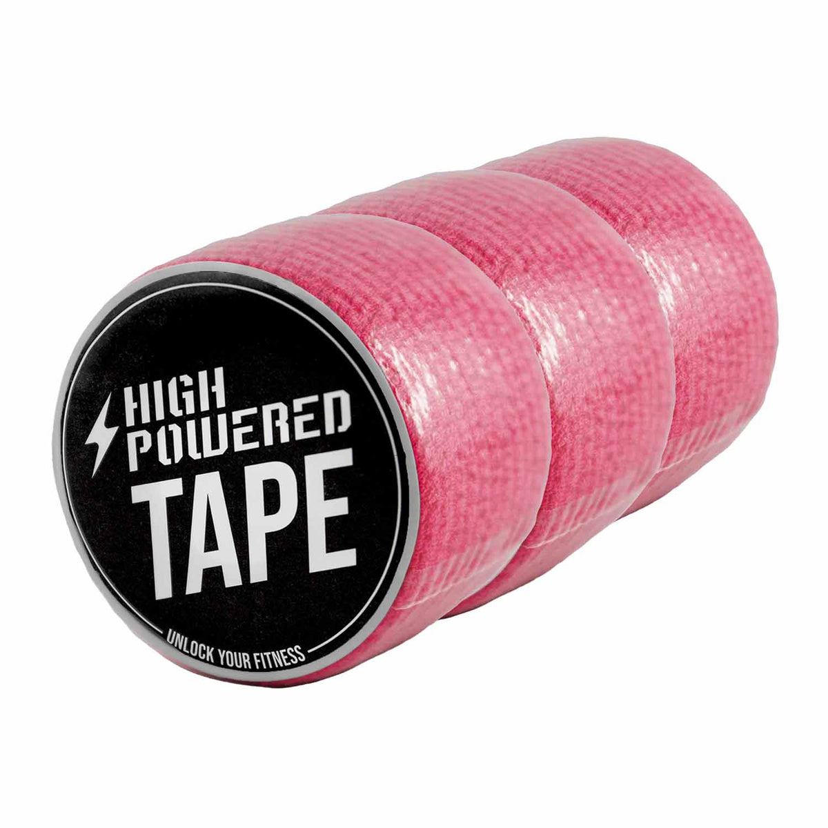 HighPowered HighPowered Tape (starkhaftendes Gewichtheberband) 3 Rollen Pink kaufen bei haghpowered.com