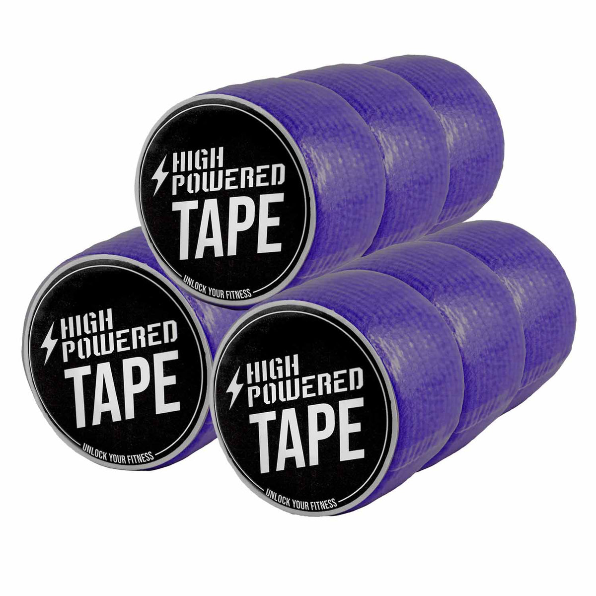 HighPowered HighPowered Tape (starkhaftendes Gewichtheberband) 9 Rollen Violett kaufen bei haghpowered.com