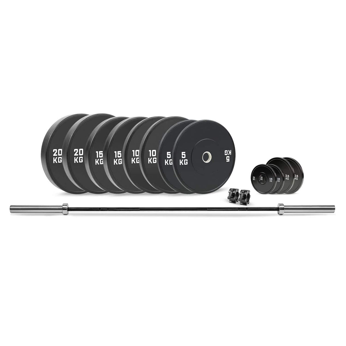 HighPowered Langhantel Set Advanced (122.5 - 129 kg) Schwarz kaufen bei haghpowered.com