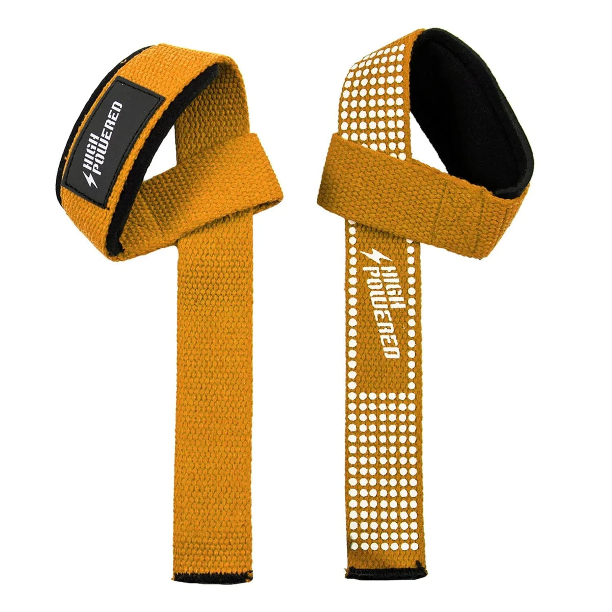 Lifting Straps (Gym Zughilfen) Gelb kaufen - HighPowered Zughilfen - Fitness Onlineshop