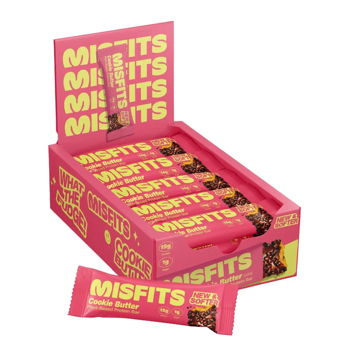 Misfits Misfits Vegan Protein Bar 15 x 50 g Cookie Butter kaufen bei haghpowered.com