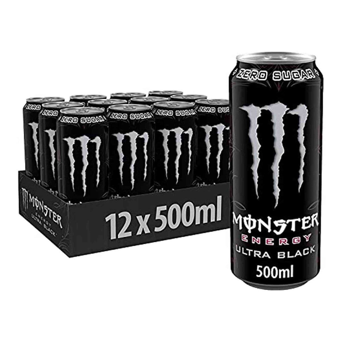 Monster Energy Monster Ultra Energy Drink (Zero Sugar) 12 x 500 ml Black (Cherry) kaufen bei haghpowered.com