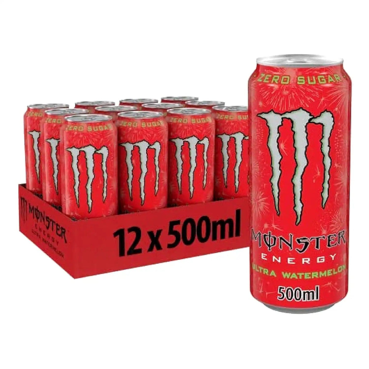 Monster Energy Monster Ultra Energy Drink (Zero Sugar) 12 x 500 ml Pink (Watermelon) kaufen bei haghpowered.com