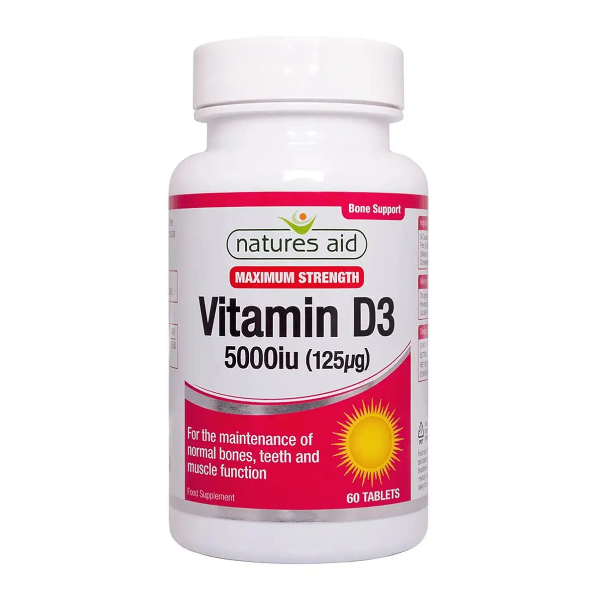 Natures Aid Vitamin D3 5000iu (125ug) High Strength 60 Tabs kaufen bei haghpowered.com