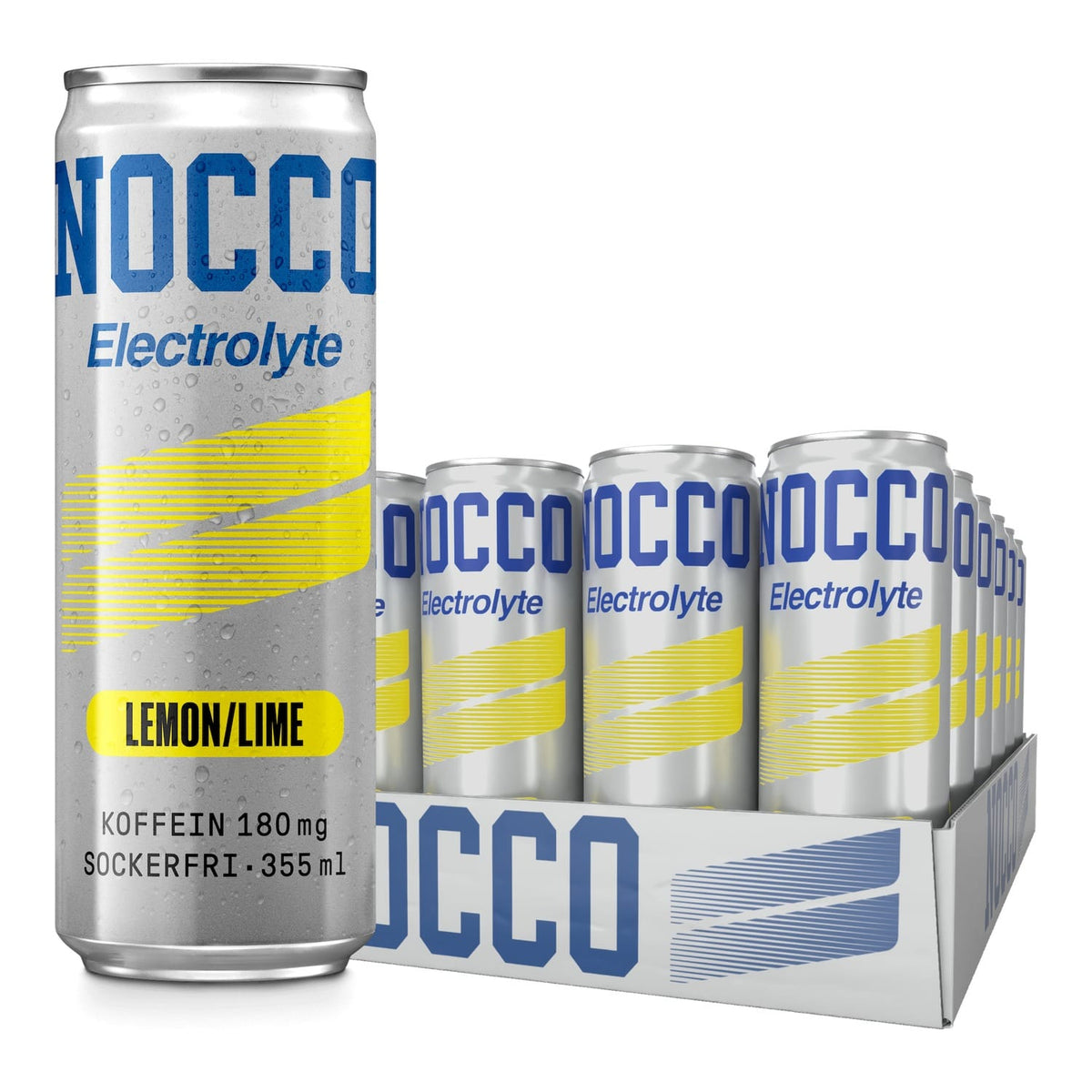 NOCCO Energiedrink Electrolyte 24 x 355 ml / Lemon Lime kaufen - NOCCO Energiedrinks - Fitness Onlineshop