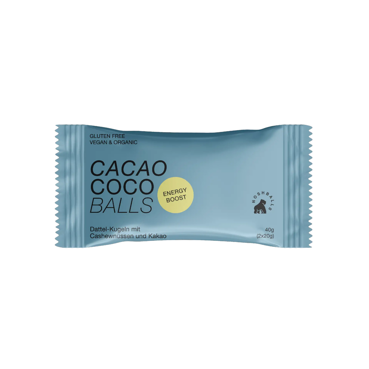 Noshballs (bio) 40 g / Power (Cacao & Coco) kaufen - Noshballs Energieriegel - Fitness Onlineshop