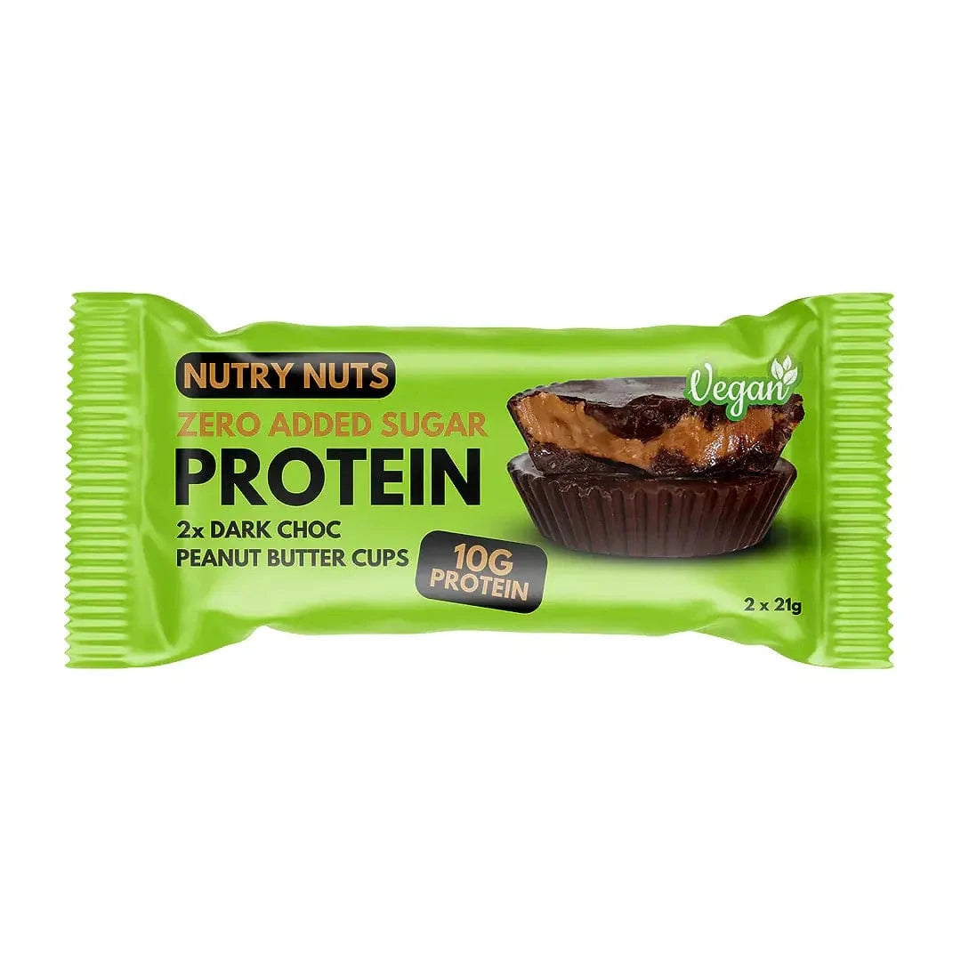 Nutry Nuts Zero Added Sugar - Protein Peanut Butter Cups 42 g / Dark Choc & Peanut kaufen - Nutry Nuts Proteinriegel - Fitness Onlineshop