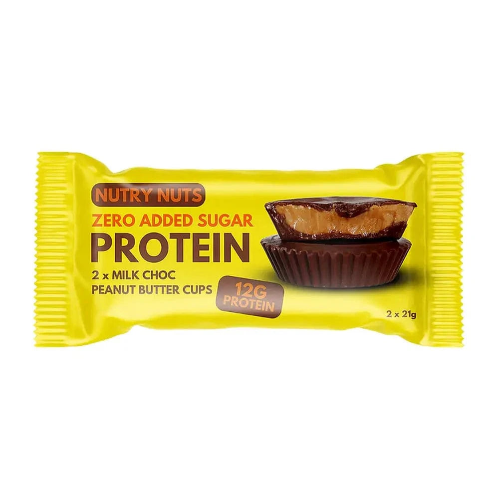 Nutry Nuts Zero Added Sugar - Protein Peanut Butter Cups 42 g / Milk Choc & Peanut kaufen - Nutry Nuts Proteinriegel - Fitness Onlineshop