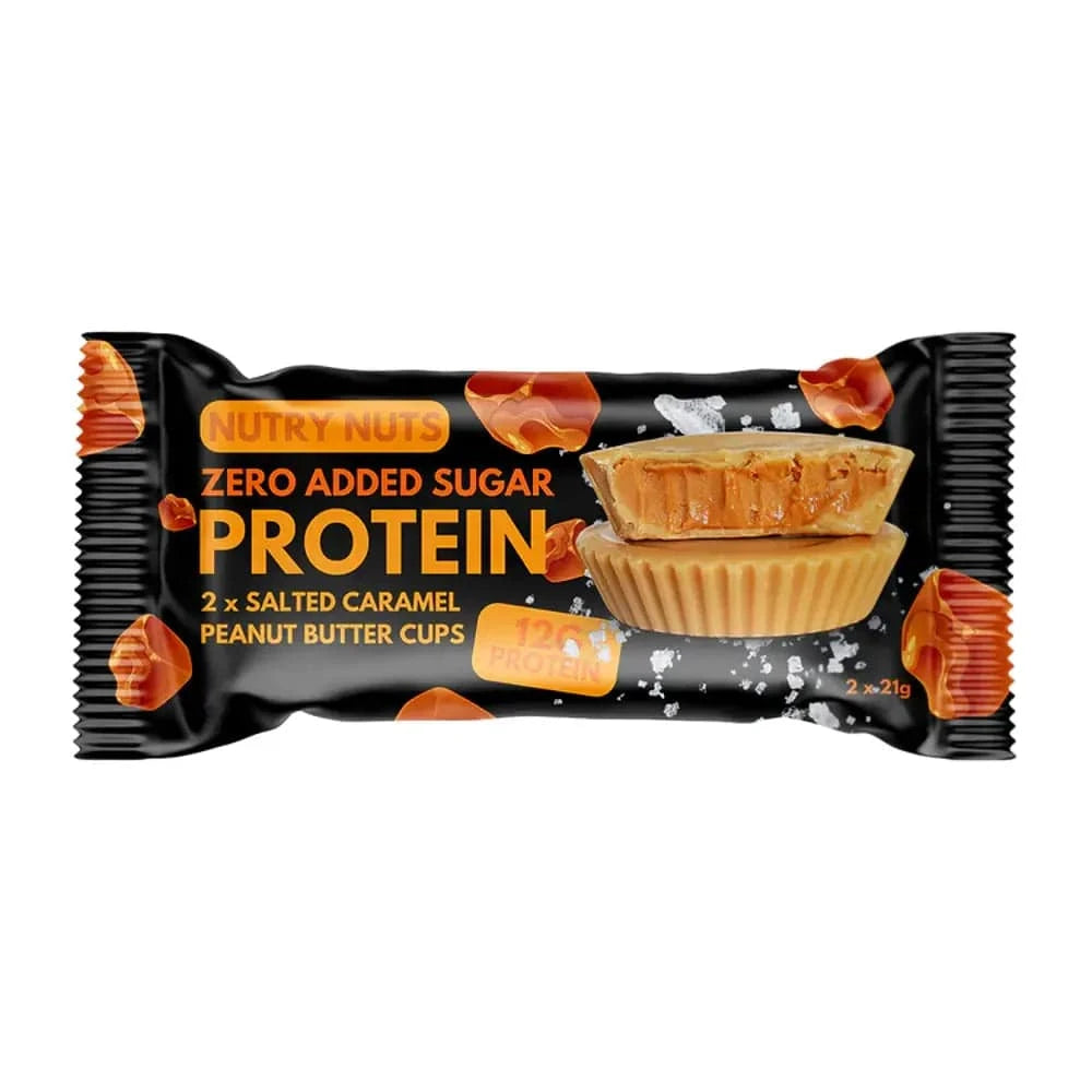 Nutry Nuts Zero Added Sugar - Protein Peanut Butter Cups 42 g / Salted Caramel & Peanut kaufen - Nutry Nuts Proteinriegel - Fitness Onlineshop