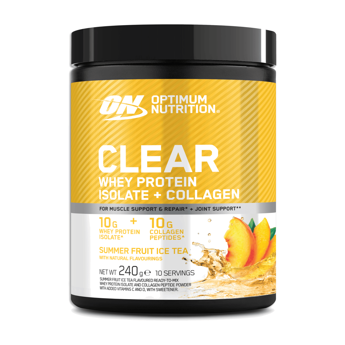Optimum Nutrition Clear + Collagen (240 g) Summer Fruit Ice Tea kaufen - Optimum Nutrition Kollagen - Fitness Onlineshop