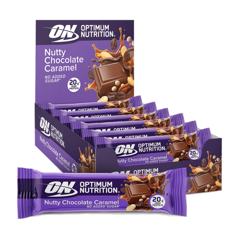 Optimum Nutrition Crunch Bar 10 x 70 g / Nutty Choc Caramel kaufen - Optimum Nutrition Proteinriegel - Fitness Onlineshop