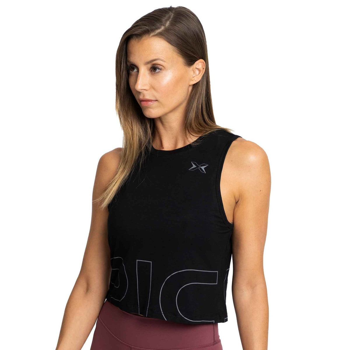 PicSil Ärmelloses Damen Crop Top (Core 0.2) Schwarz kaufen bei haghpowered.com