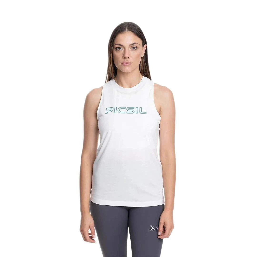 Damen Tank Top Weiss / S kaufen - PicSil Oberteile Damen - Fitness Onlineshop