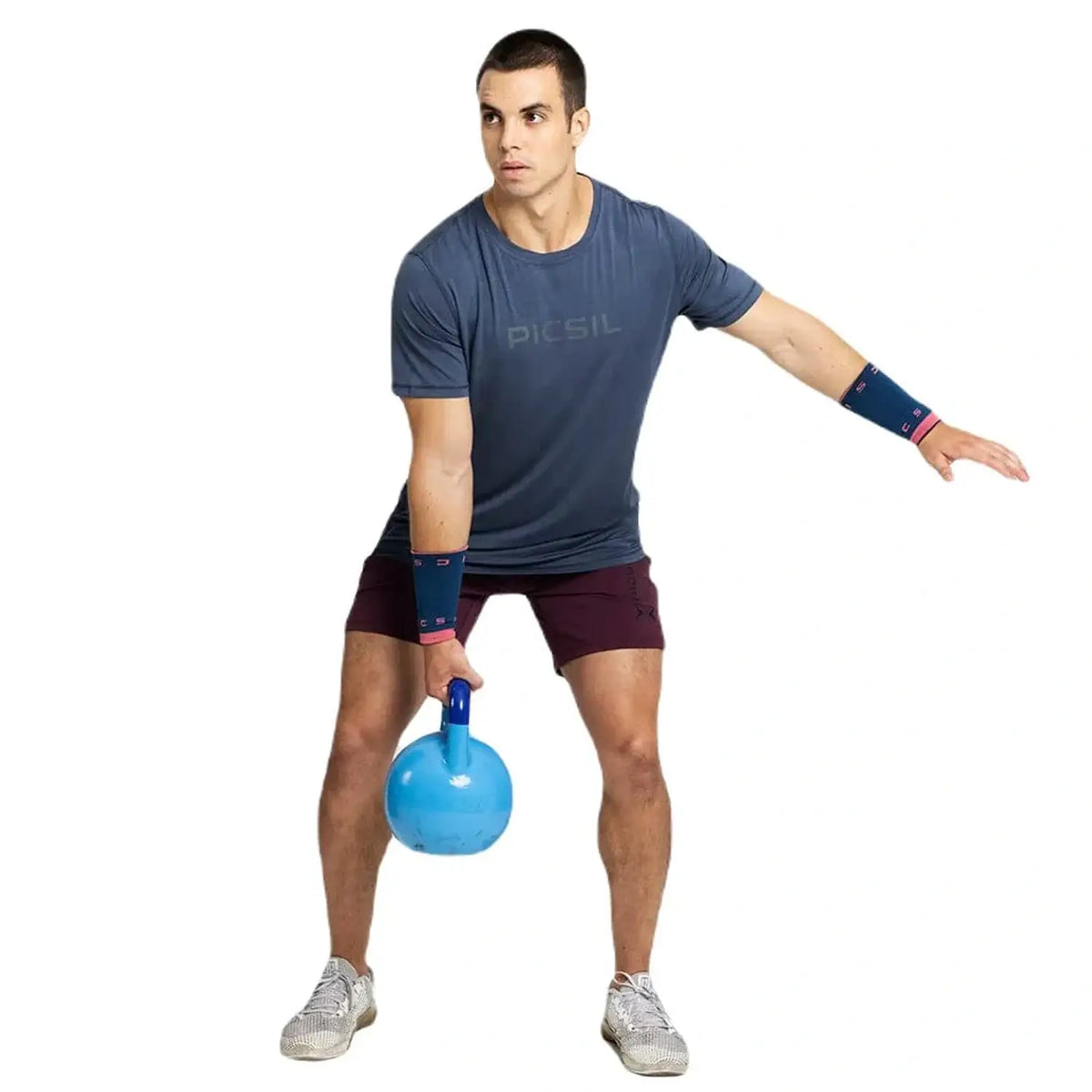 PicSil Herren Sport T-Shirt Kurzarm (Core) Blau kaufen bei haghpowered.com