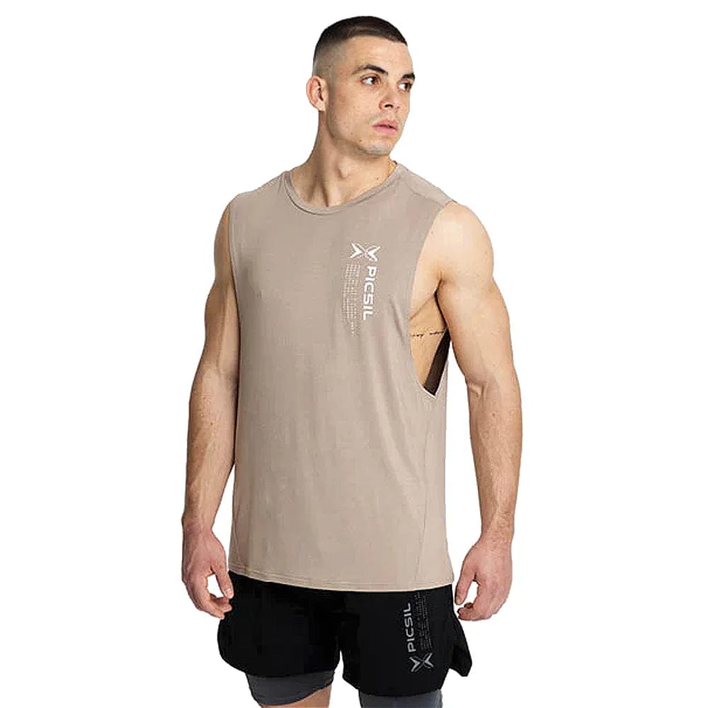 PicSil Herren Sport Tank Top (Core) Beige kaufen bei haghpowered.com