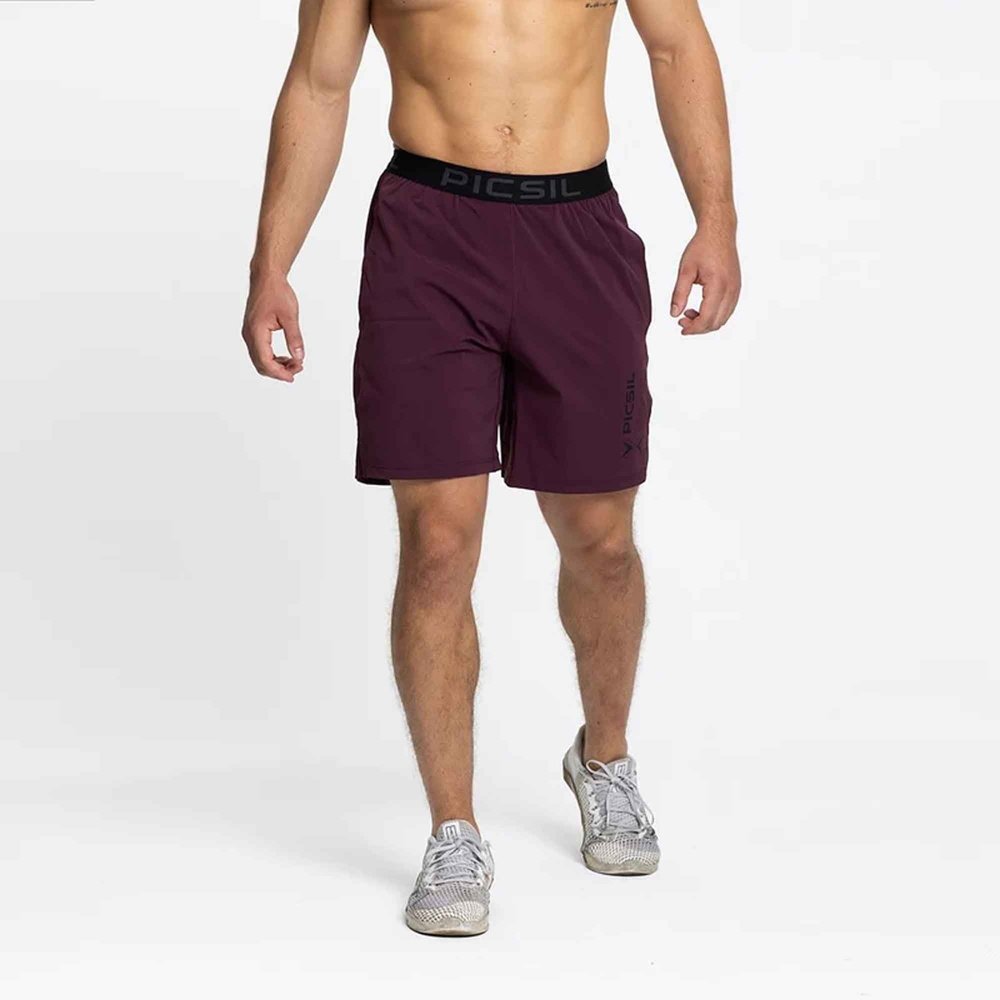 PicSil Shorts Premium Man 0.1 (Kurze Sporthose) Bordeaux kaufen bei haghpowered.com