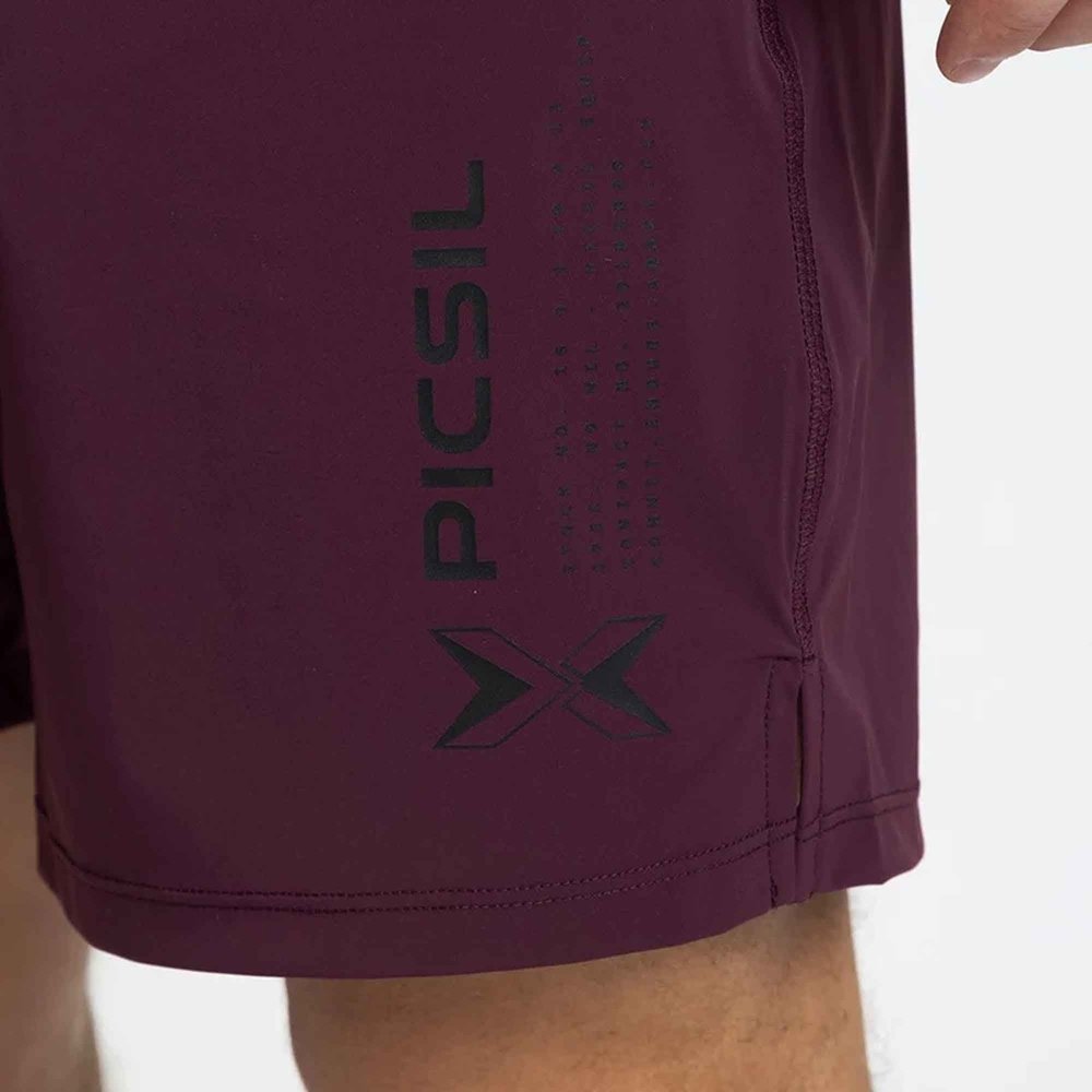 PicSil Shorts Premium Man 0.1 (Kurze Sporthose) Bordeaux kaufen bei haghpowered.com