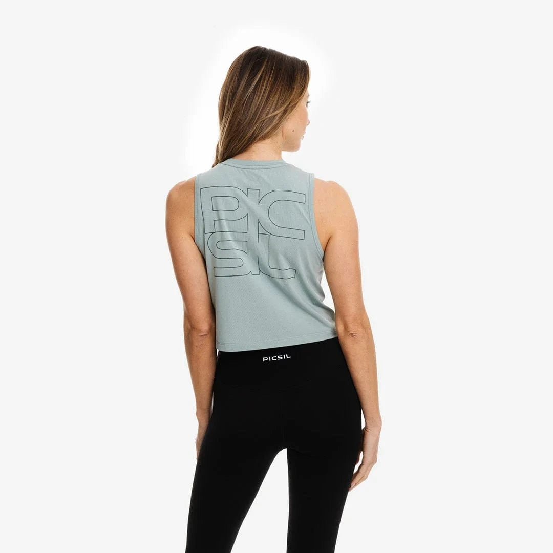 Sportliches Damen-Crop-Top kaufen - PicSil Oberteile Damen - Fitness Onlineshop