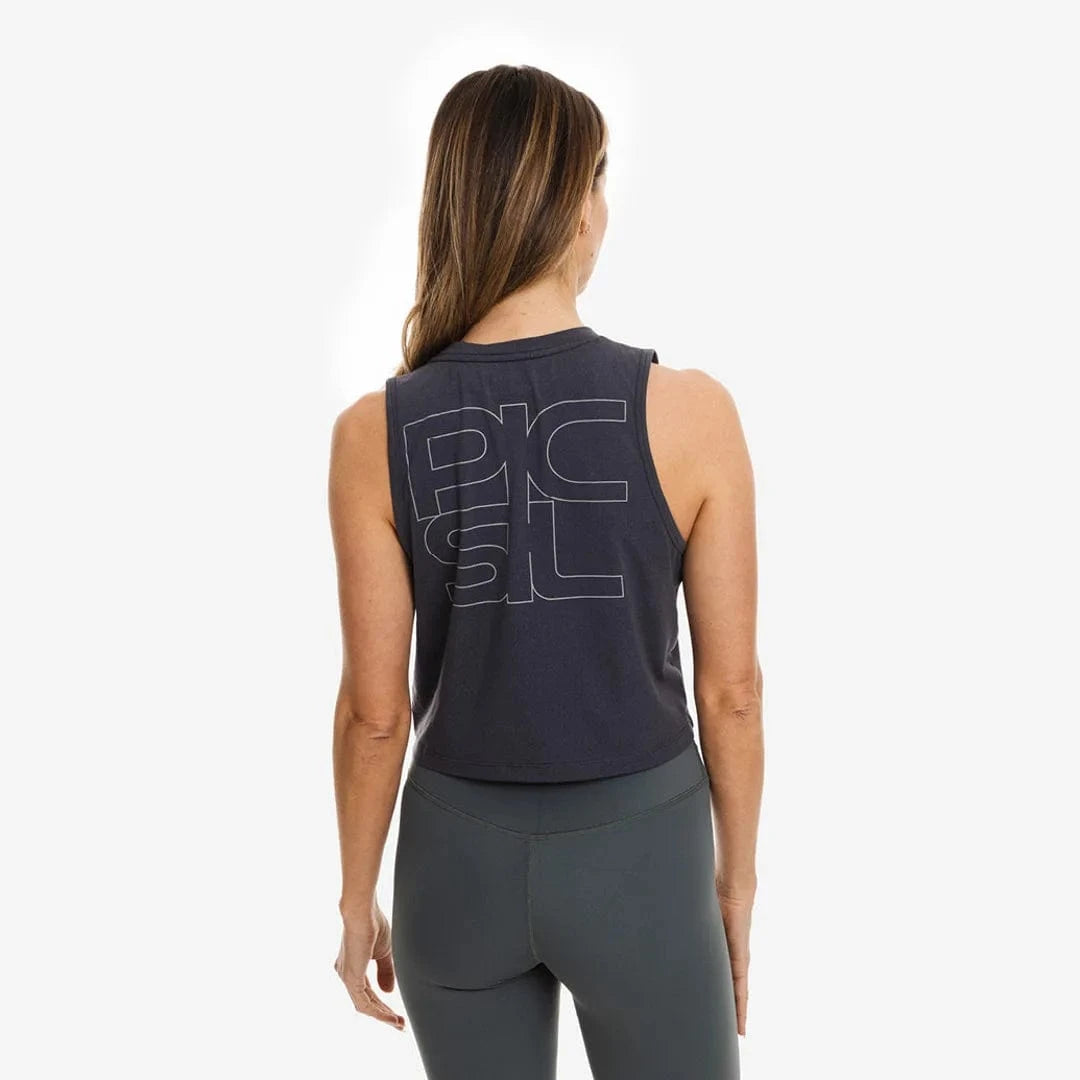 Sportliches Damen-Crop-Top kaufen - PicSil Oberteile Damen - Fitness Onlineshop