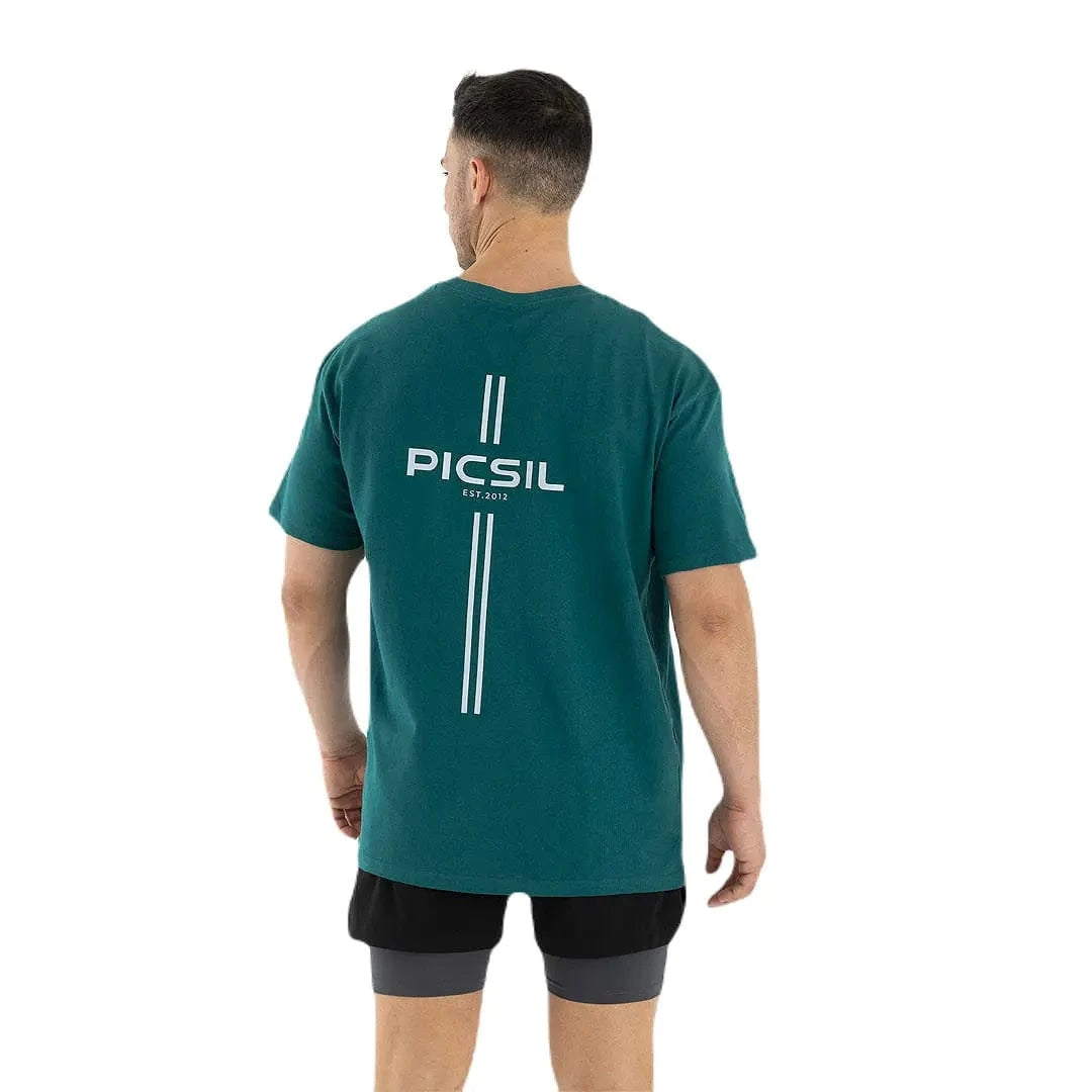 Urban Oversize T-Shirt (Bio-Baumwolle) Blau / S kaufen - PicSil Oberteile Herren - Fitness Onlineshop