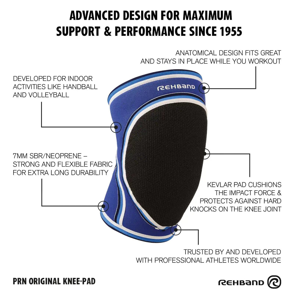 Rehband PRN Original Knee Pad Blau kaufen bei haghpowered.com