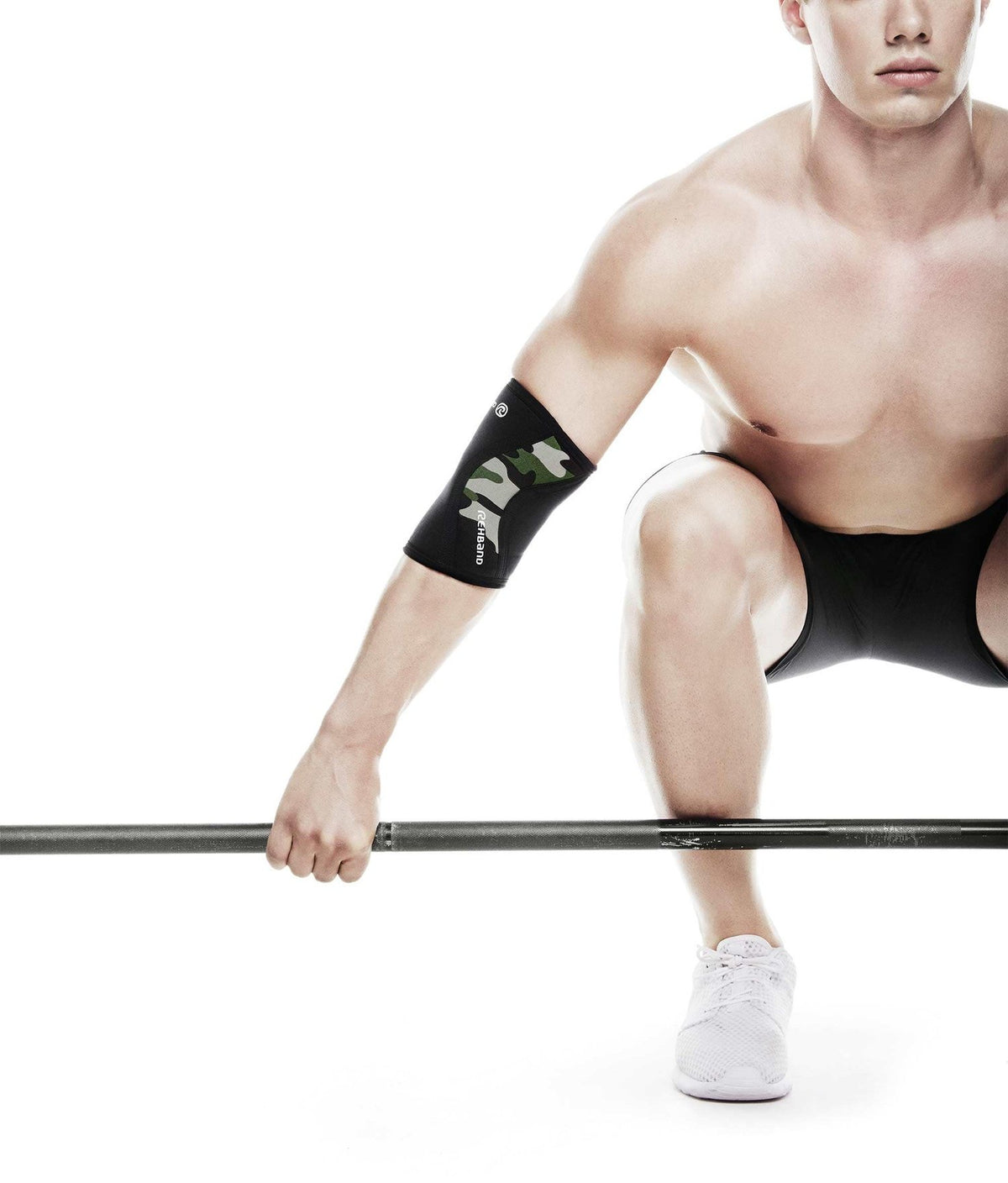 Rehband RX Elbow Sleeve 5 mm (Ellenbogenbandage) Camo kaufen bei haghpowered.com