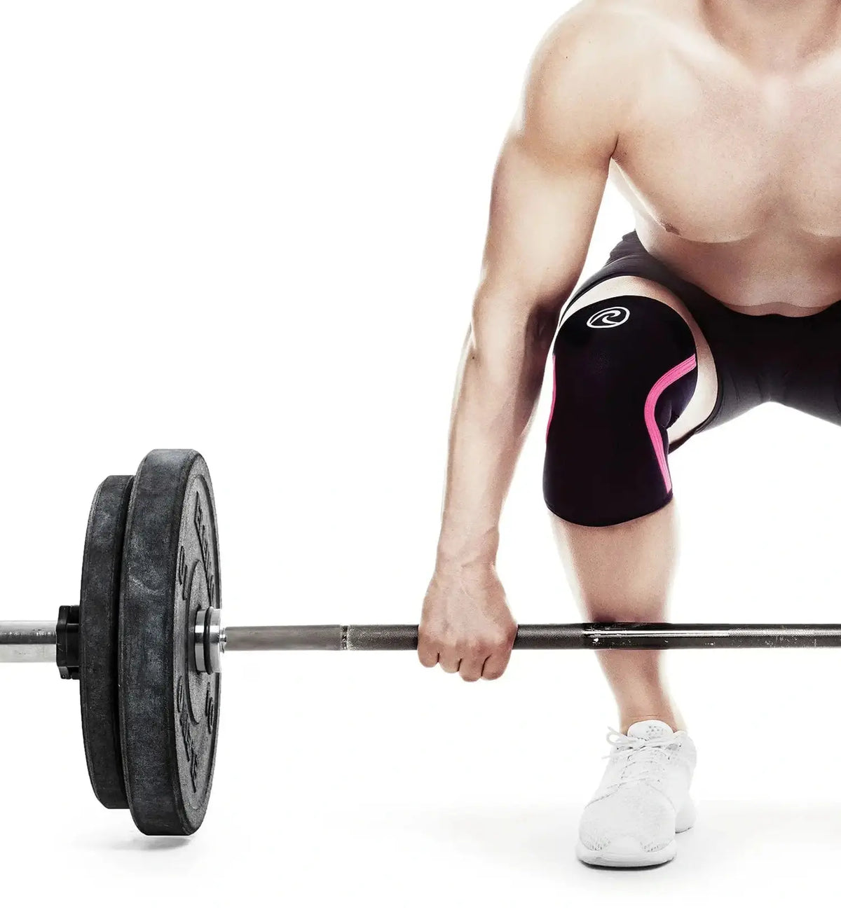 Rehband RX Knee Sleeve 7 mm (Kniebandage) Pink-Schwarz kaufen bei haghpowered.com