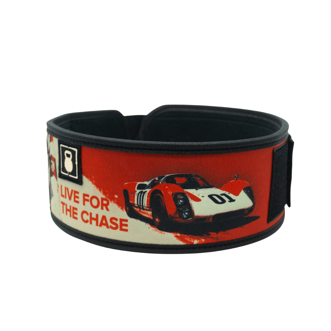 Live For The Chase by Jayson Hopper 4" Weightlifting Belt kaufen - RK Industries Official Lifting Belts of USAW - Fitness Onlineshop