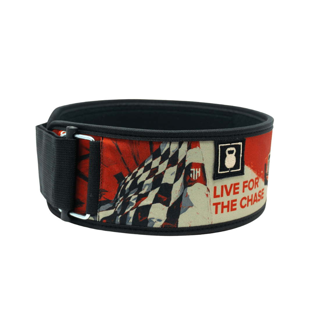 Live For The Chase by Jayson Hopper 4" Weightlifting Belt kaufen - RK Industries Official Lifting Belts of USAW - Fitness Onlineshop