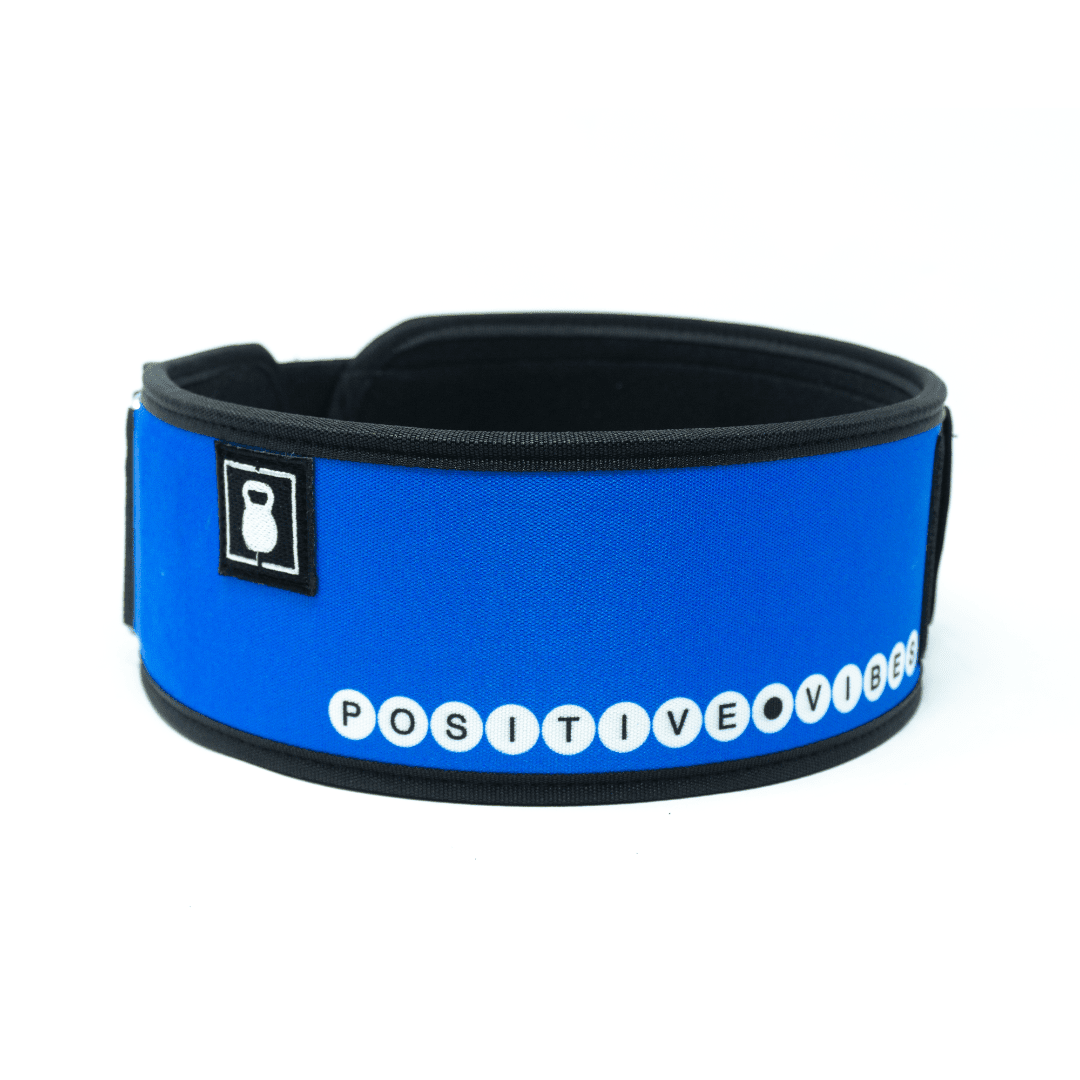 Positive Vibes by Alexis Raptis 4" Weightlifting Belt kaufen - RK Industries Official Lifting Belts of USAW - Fitness Onlineshop