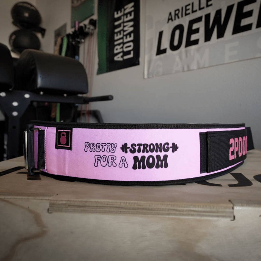 Pretty Strong for a Mom by Arielle Loewen 4" Weightlifting Belt kaufen - RK Industries Official Lifting Belts of USAW - Fitness Onlineshop