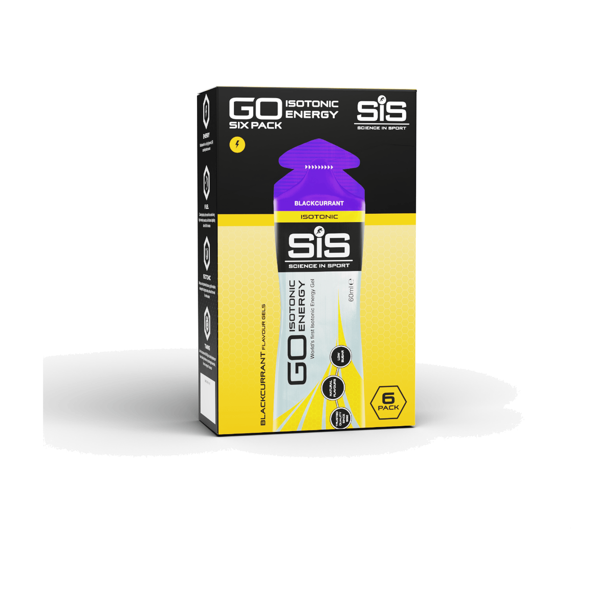 SIS GO Isotonic Energy Gel 6 x 60 ml / Blackcurrant kaufen - Science in Sport Energy Gels - Fitness Onlineshop