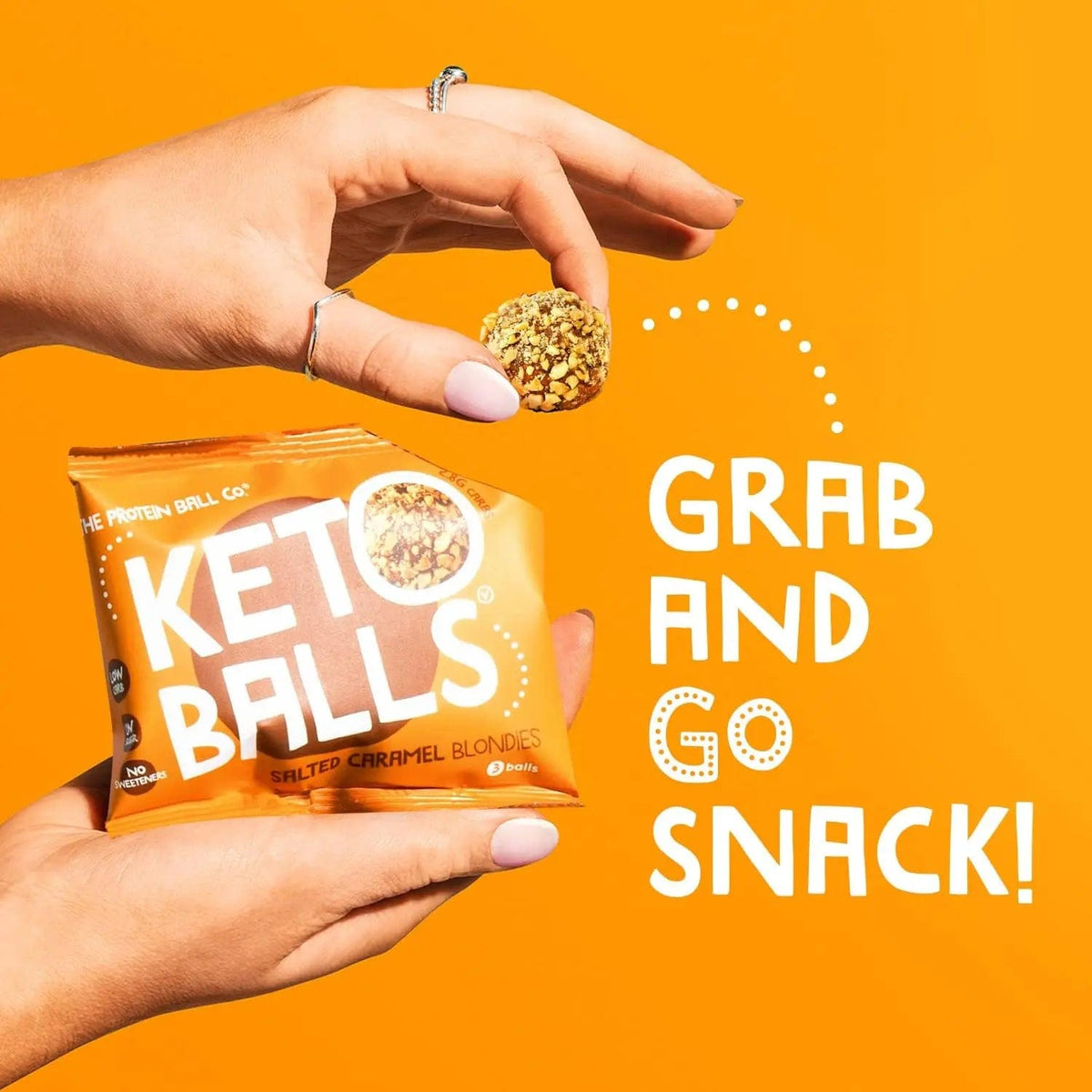 The Protein Ball Co Keto Ball Snack 20 x 25 g Salted Caramel Blondies kaufen bei haghpowered.com