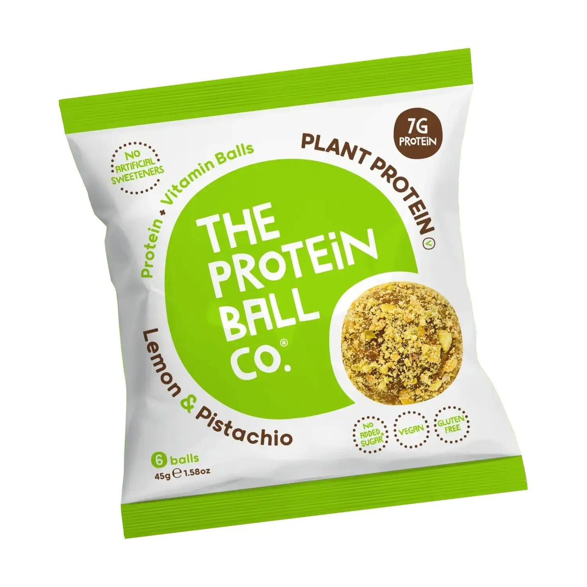The Protein Ball Co Vegan Protein Balls 45 g Lemon & Pistachio kaufen bei haghpowered.com