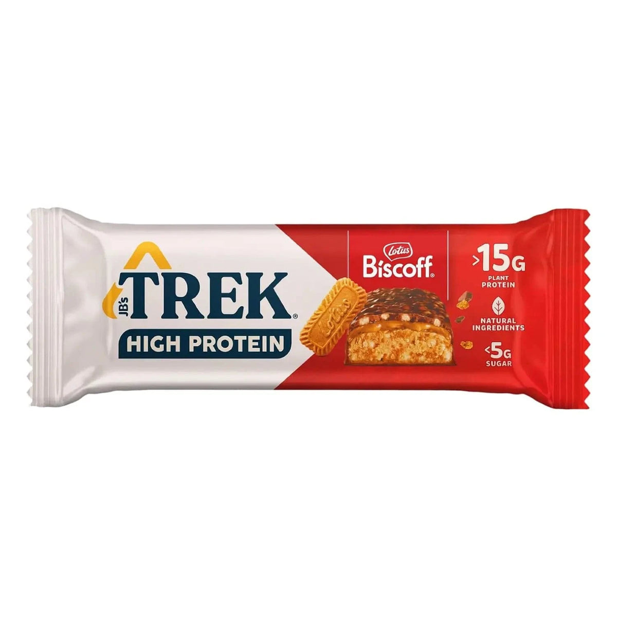 TREK High Protein Low Sugar Bars 55 g / Biscoff kaufen - TREK Vegane Proteinriegel - Fitness Onlineshop