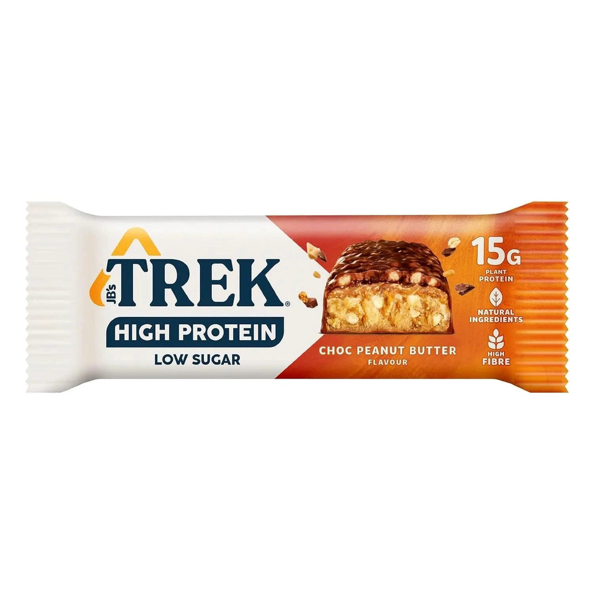 TREK High Protein Low Sugar Bars 55 g / Choc Peanut kaufen - TREK Vegane Proteinriegel - Fitness Onlineshop