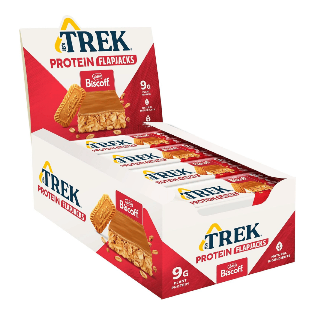 TREK Protein Flapjack 16 x 50 g / Biscoff kaufen - TREK Proteinriegel - Fitness Onlineshop