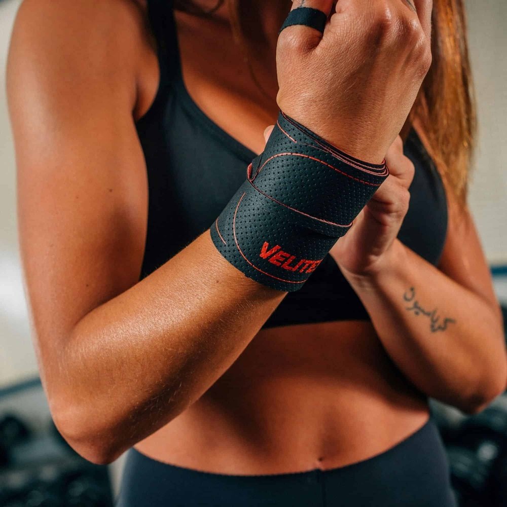 Velites Core Wrist Wraps (Auslaufmodell) Schwarz-Rot kaufen bei haghpowered.com