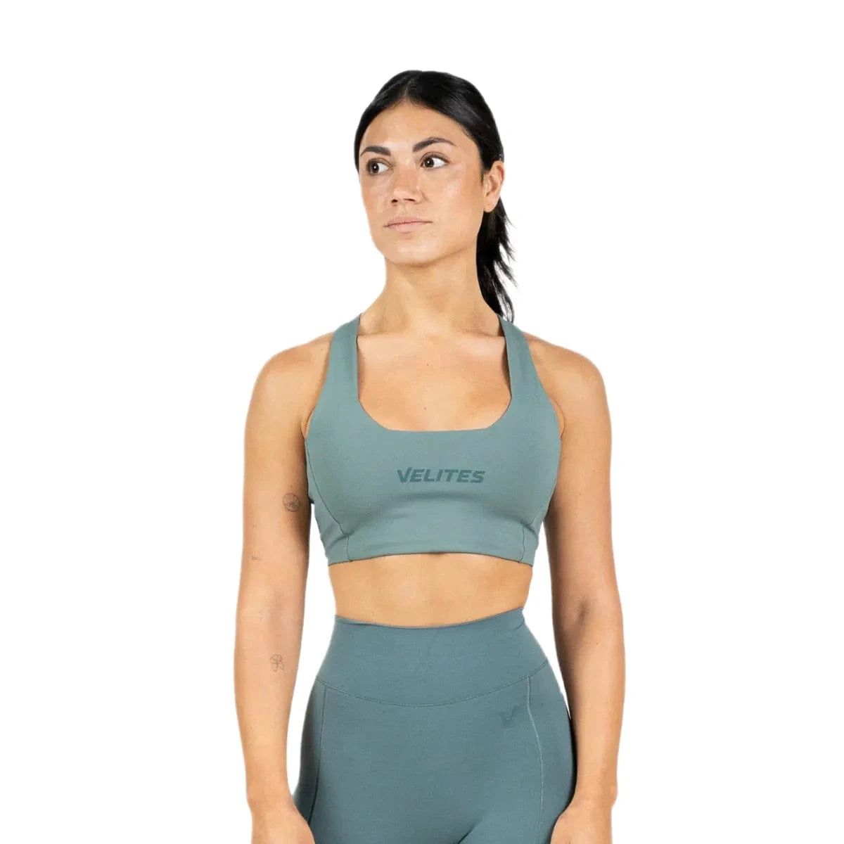 Holo Bra low Neck Türkis / S kaufen - Velites Oberteile Damen - Fitness Onlineshop
