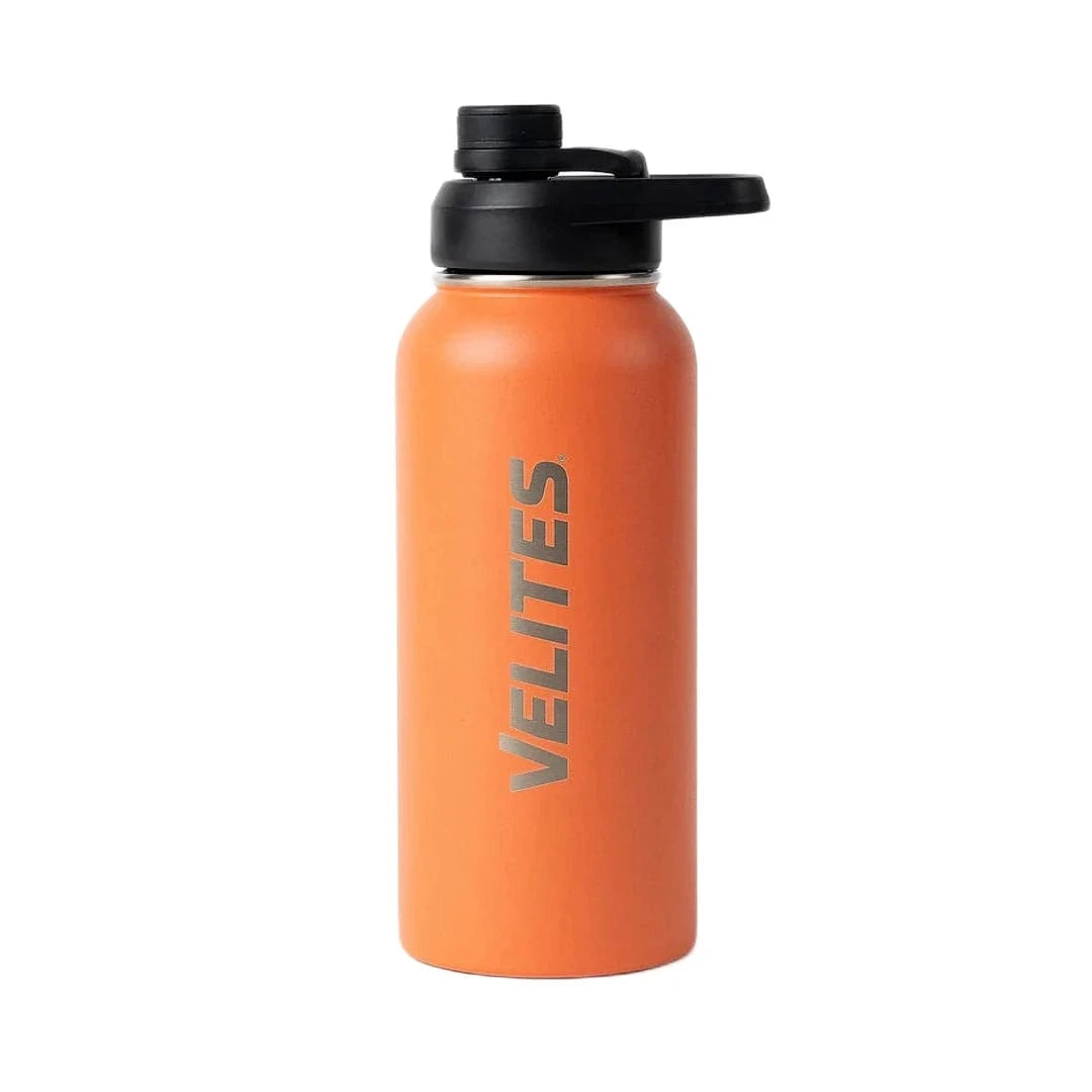 Isolierte Wasserflasche mit Mischkugel und praktischem Deckel (1000 ml) Orange kaufen - Velites Trinkflaschen - Fitness Onlineshop