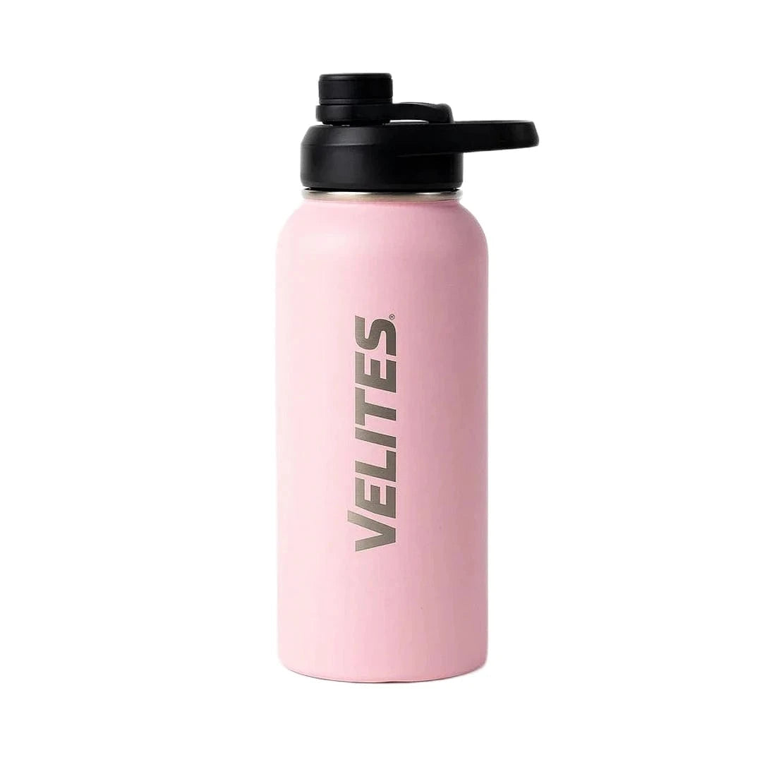 Isolierte Wasserflasche mit Mischkugel und praktischem Deckel (1000 ml) Rosa kaufen - Velites Trinkflaschen - Fitness Onlineshop