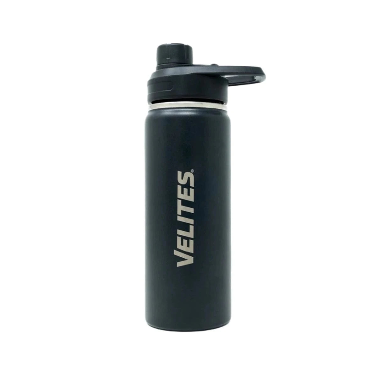 Isolierte Wasserflasche mit Mischkugel und praktischem Deckel (532 ml) Schwarz kaufen - Velites Trinkflaschen - Fitness Onlineshop