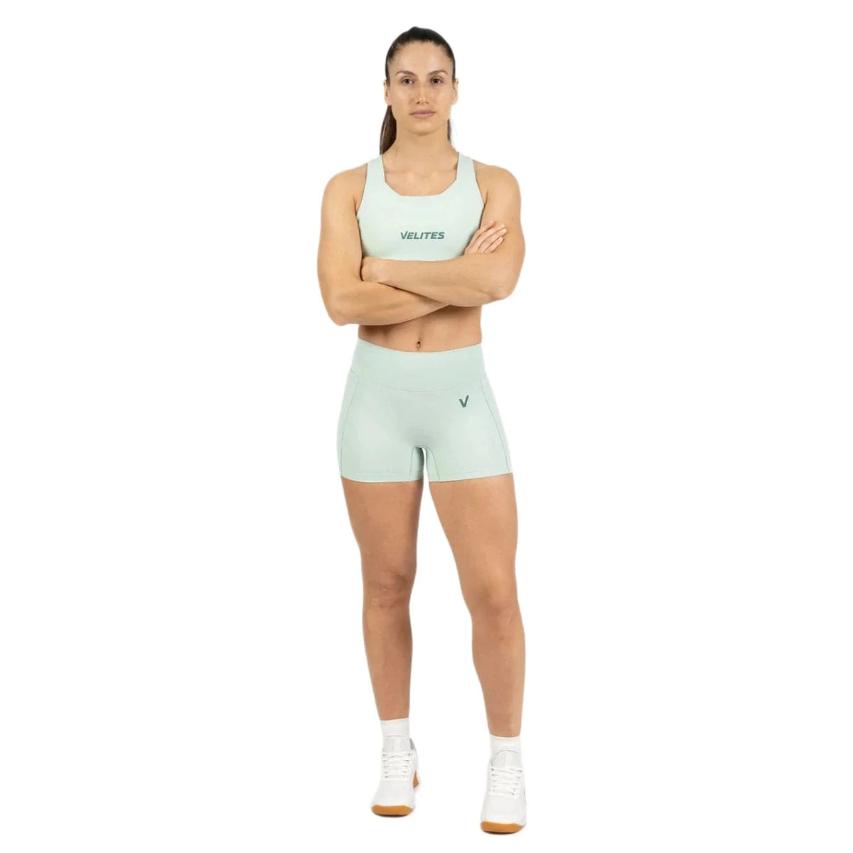 Legging short Teal / XS kaufen - Velites Unterteile Damen - Fitness Onlineshop