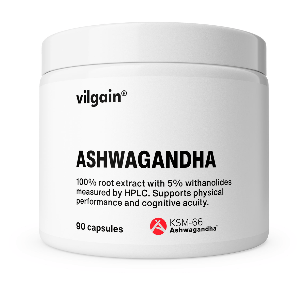 Ashwagandha 90 Kapseln kaufen - Vilgain Adaptogene - Fitness Onlineshop