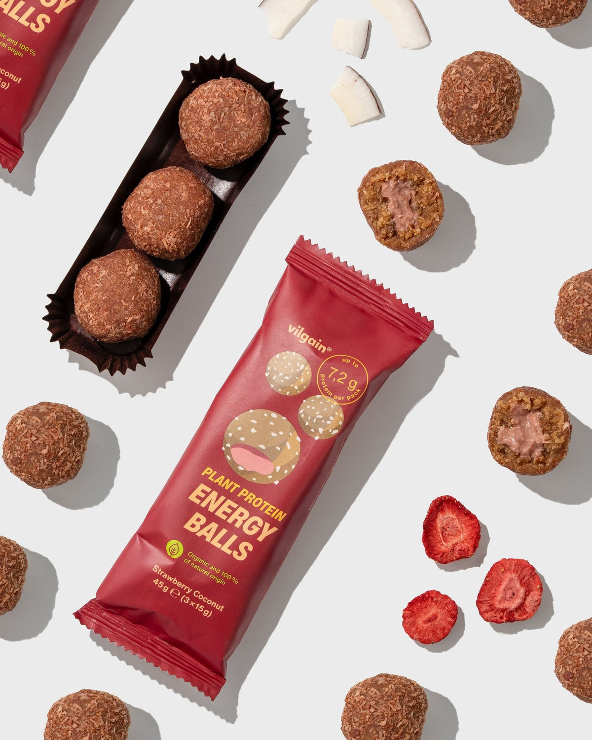 BIO Plant Protein Energy Balls kaufen - Vilgain Fitness Snacks - Fitness Onlineshop