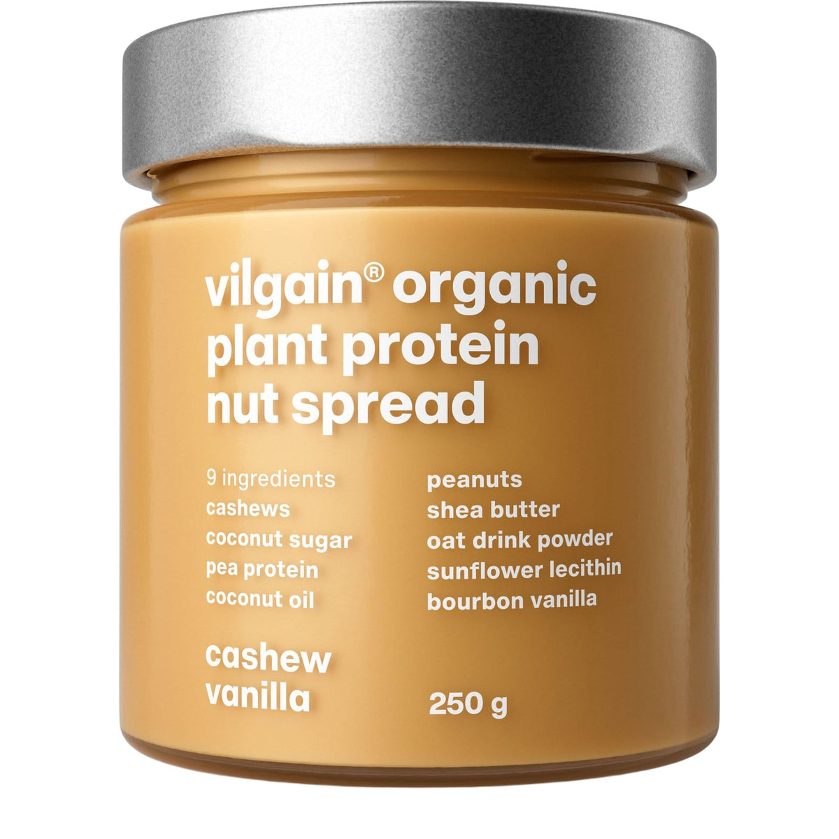 BIO Plant Protein Nut Spread Cashew und Vanille / 250 g kaufen - Vilgain Nussbutter - Fitness Onlineshop