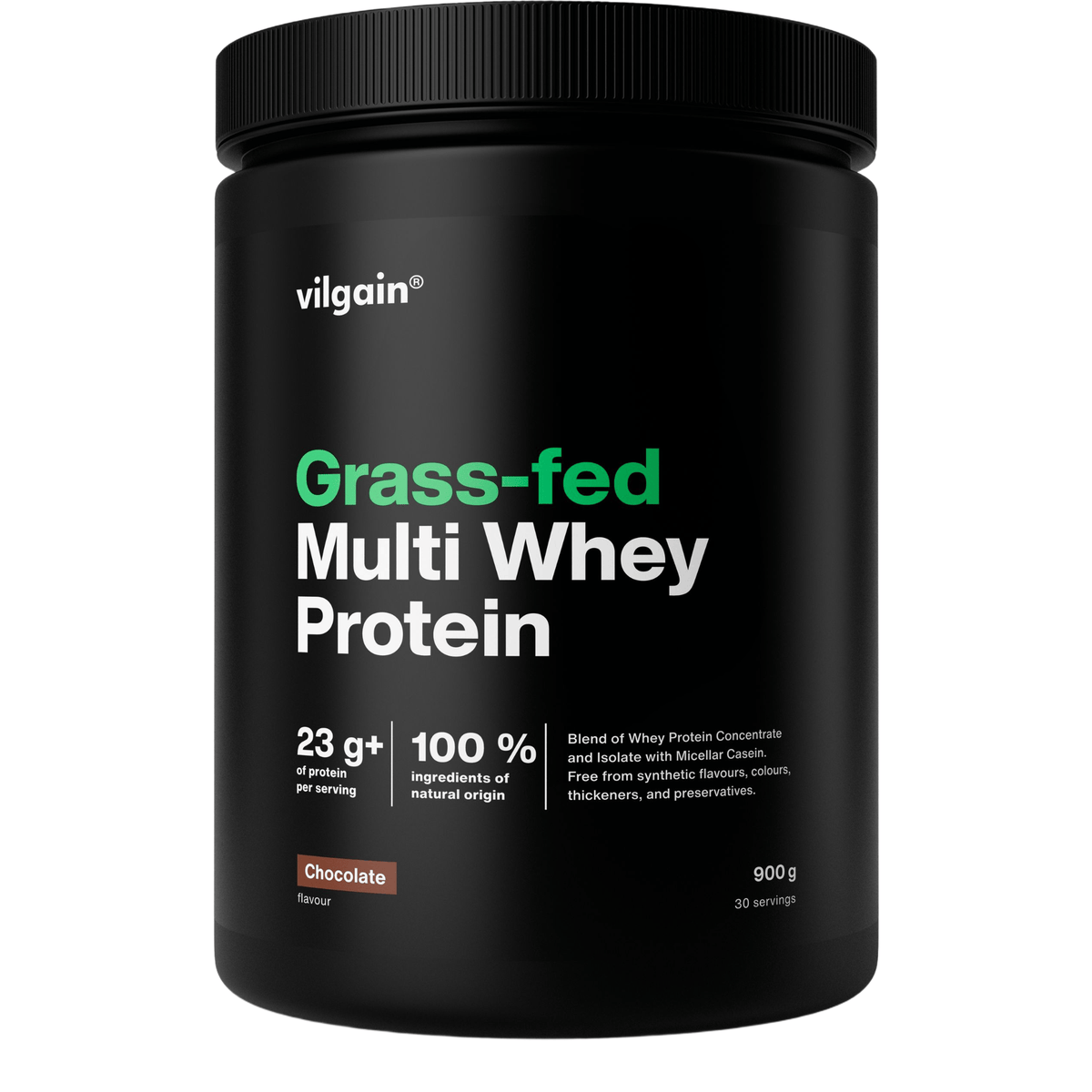 Grass-Fed Multi Whey Protein Schokolade / 900 g kaufen - Vilgain Whey Proteinpulver - Fitness Onlineshop