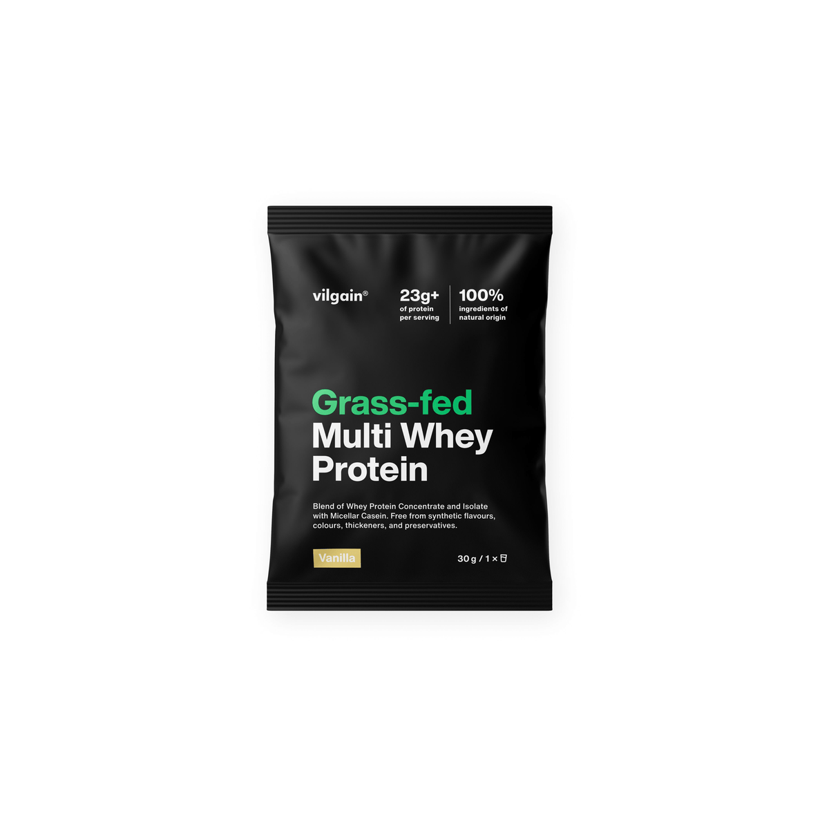 Grass-Fed Multi Whey Protein Vanille / 30 g kaufen - Vilgain Whey Proteinpulver - Fitness Onlineshop