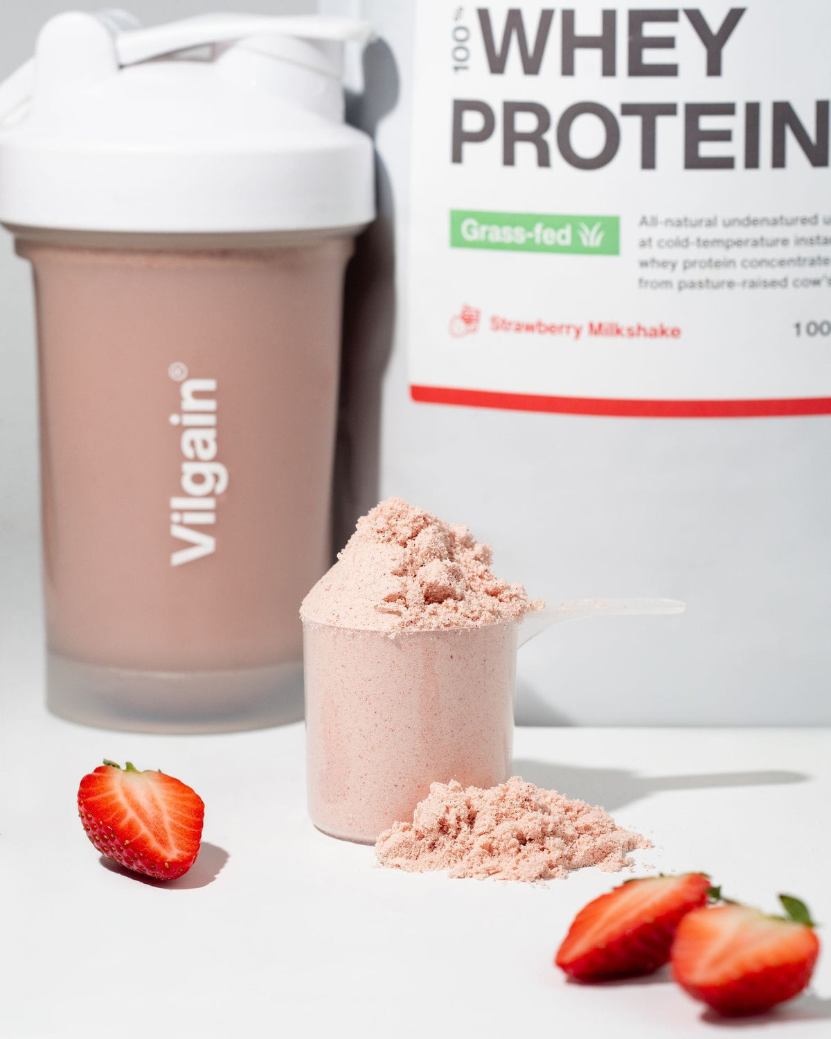Grass-Fed Whey Protein kaufen - Vilgain Whey Proteinpulver - Fitness Onlineshop
