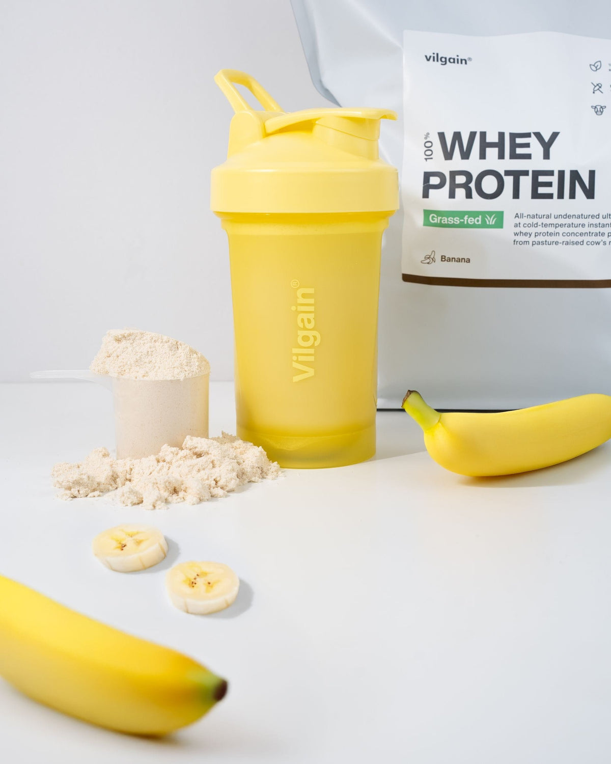 Grass-Fed Whey Protein kaufen - Vilgain Whey Proteinpulver - Fitness Onlineshop